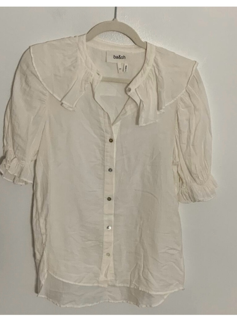 Ba&sh cream blouse size xs